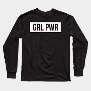 grl pwr marble Long Sleeve T-Shirt